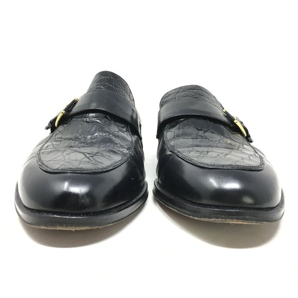 Mezlan Loafers Shoes Size 12 W Black Crocodile main image 5